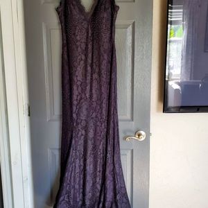 Betsy and Adam Black mermaid gown. Size is 8p.